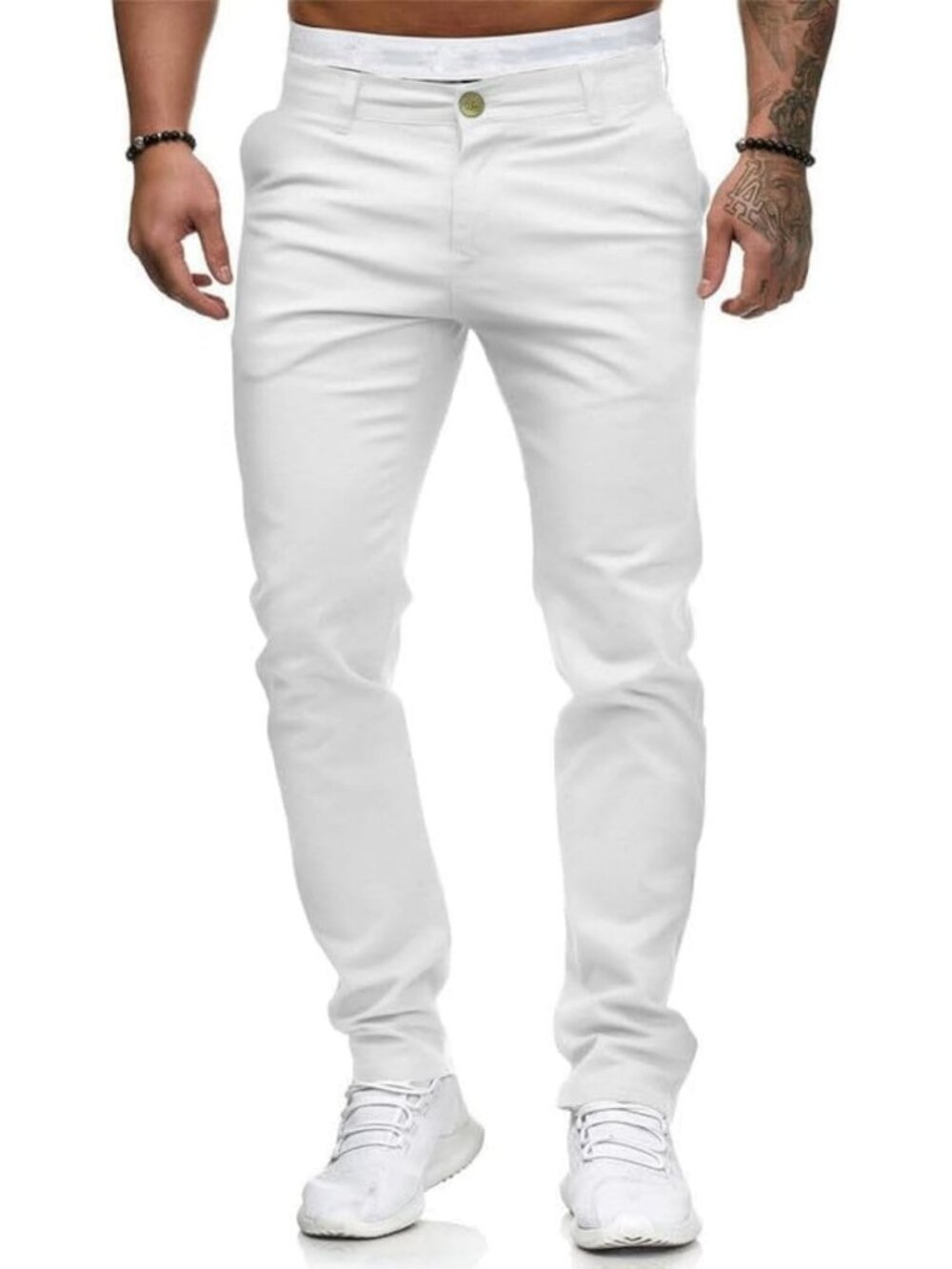 Skinny Slim Fit Casual Stretch Denim Jeans for Men - Fashionable Straight Leg